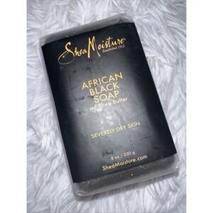 SheaMoisture African Black‎ Soap Bar with Shea Butter for Dry Skin 8oz 230g